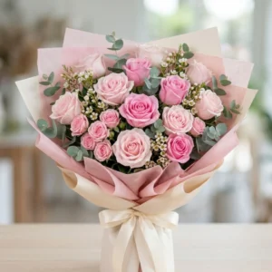Pink Rose Bouquet