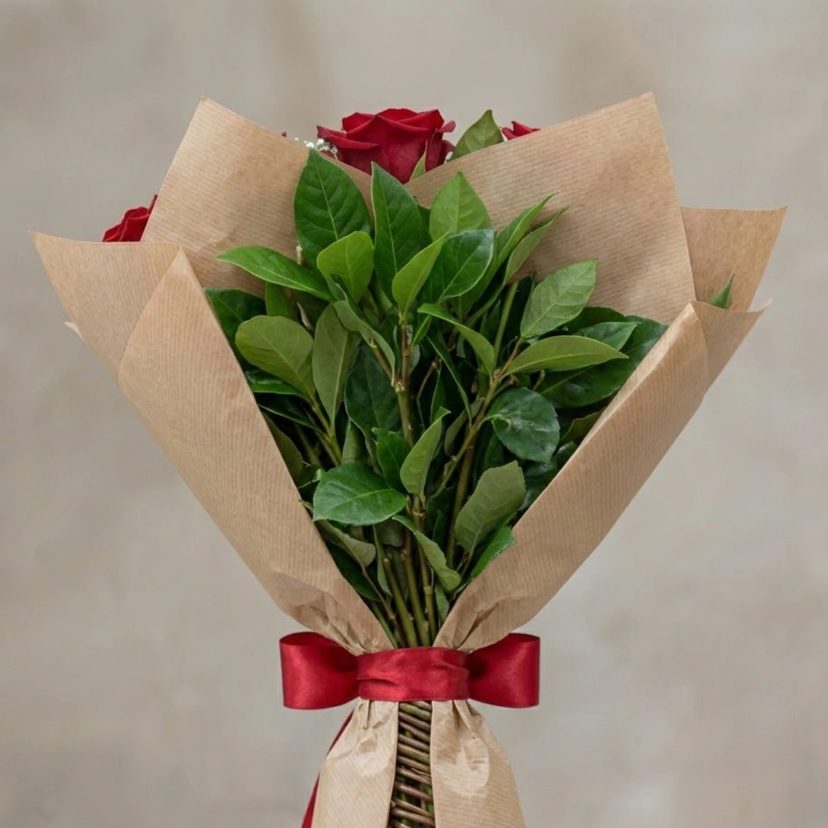 Classic Red Rose Bouquet - Image 4